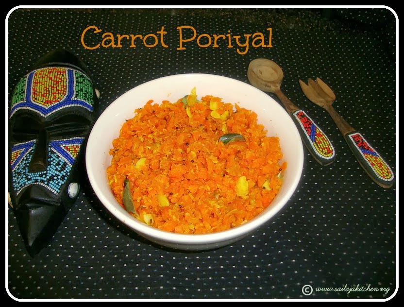 Carrot Poriyal /recipe,Carrot Thoran recipe, Carrot Fry Recipe / Carrot Stir Fry Recipe