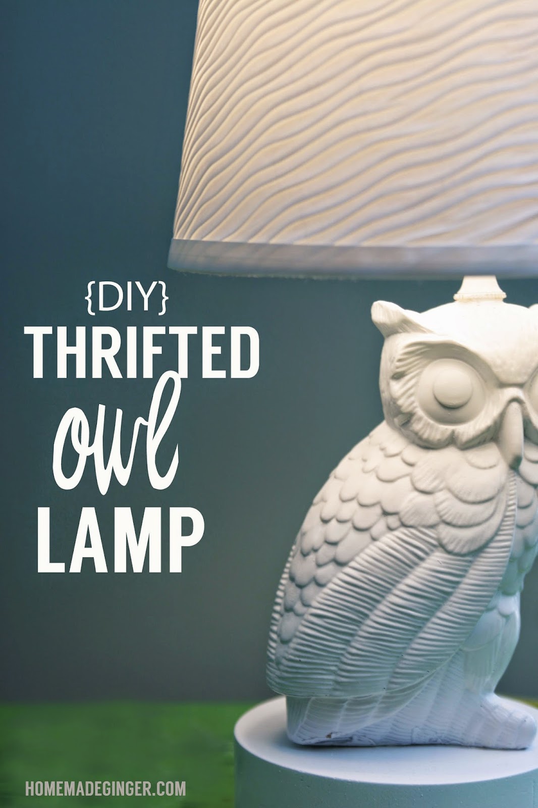 DIY Thrifted Owl Lamp