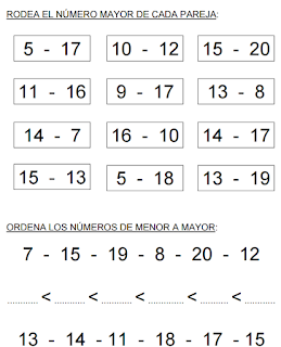 CUADERNILLO DE OPERACIONES Y NÚMEROS HASTA EL 20 (37 FICHAS)