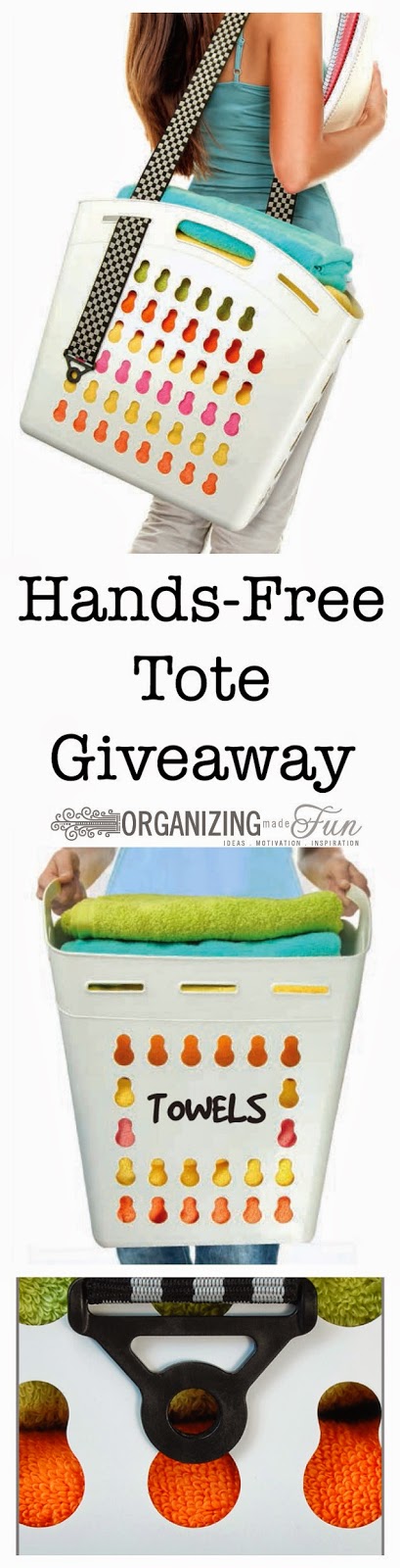 Hands Free Tote Giveaway :: OrganizingMadeFun.com