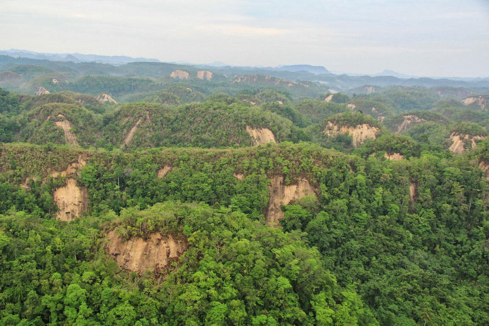 Byahero Bohol Earthquake Aerial view of Chocolate Hills