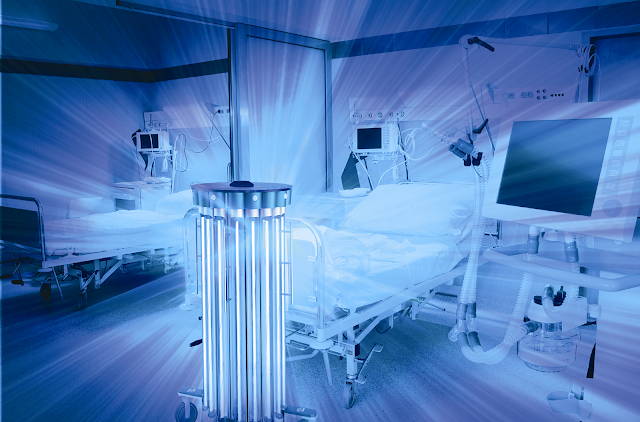 В США разработан робот, выполняющий ультрафиолетовую дезинфекцию больничных палат