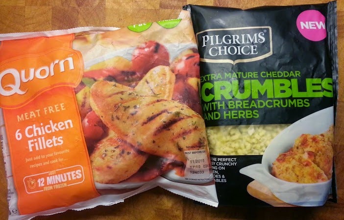 Pilgrims Choice Crumbles Review used as a topping for Quorn fillets