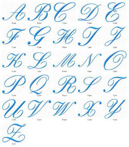 New Graffiti Art Fancy Letters Graffiti Alphabet Blue Capital