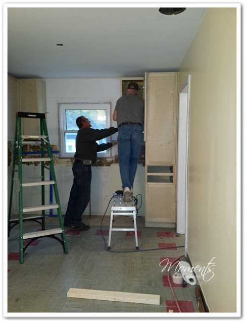 Moments with Loribeth Installing the Amish Cabinets