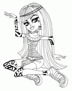 Kids Page: Monster High Baby Nefera De Nile Coloring Pages