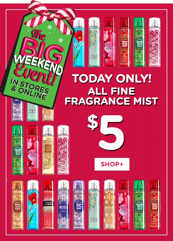 Bath & Body Works Fine Fragrance Mist 3.33 Each 11/26 Only (Normally 14!)