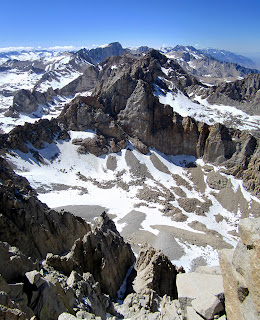 Mt. Whitney, Muir, Russell, and the Keeler Needles are easily visible from Langley.