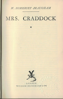 title page of Mrs Craddock