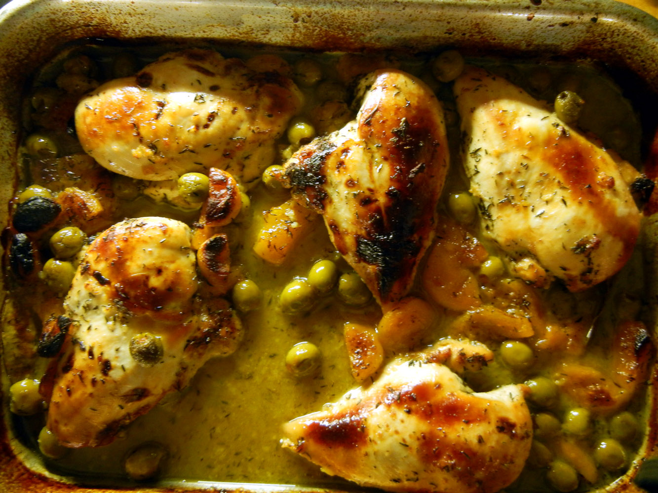 Ronna's Blog Chicken with Olives and Apricots