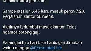 Curhat kesiangan gara-gara nunggu kereta, mas mas ini malah di bully netizen.