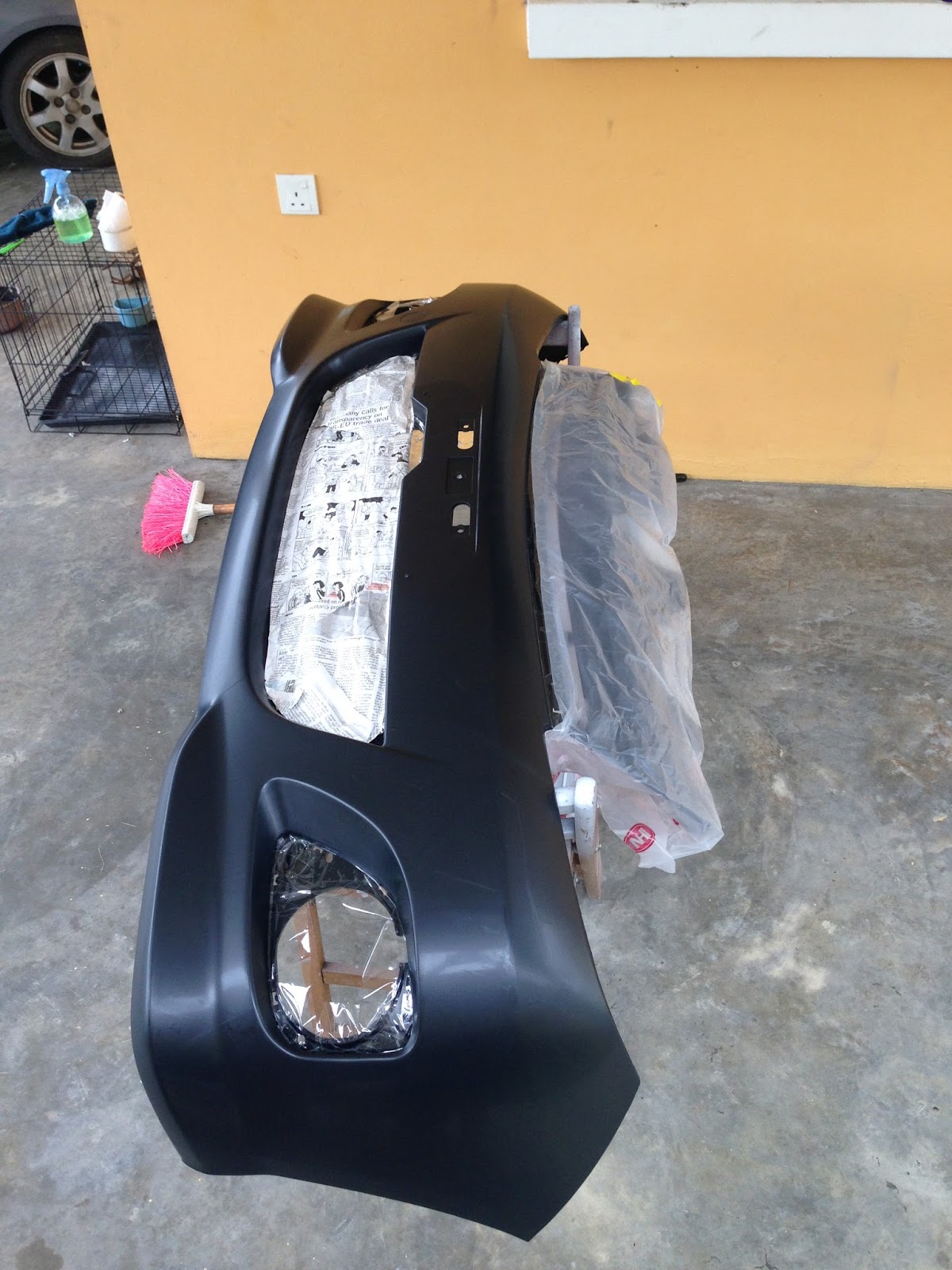 Reveries of an Undergraduate DIY How To Spray Paint Your Bumper at