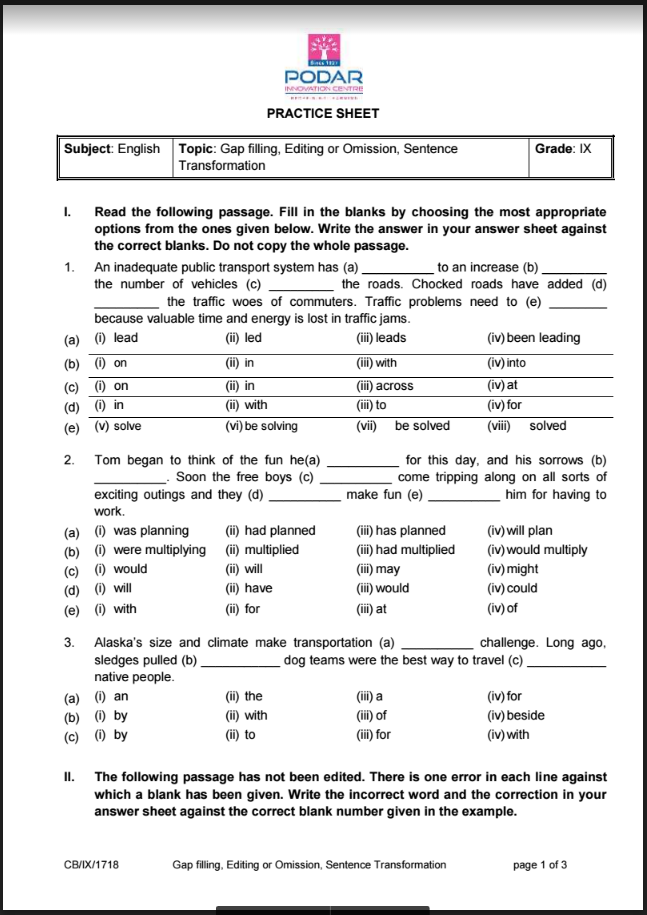 stars-of-pis-ahmedabad-std-ix-english-holiday-homework