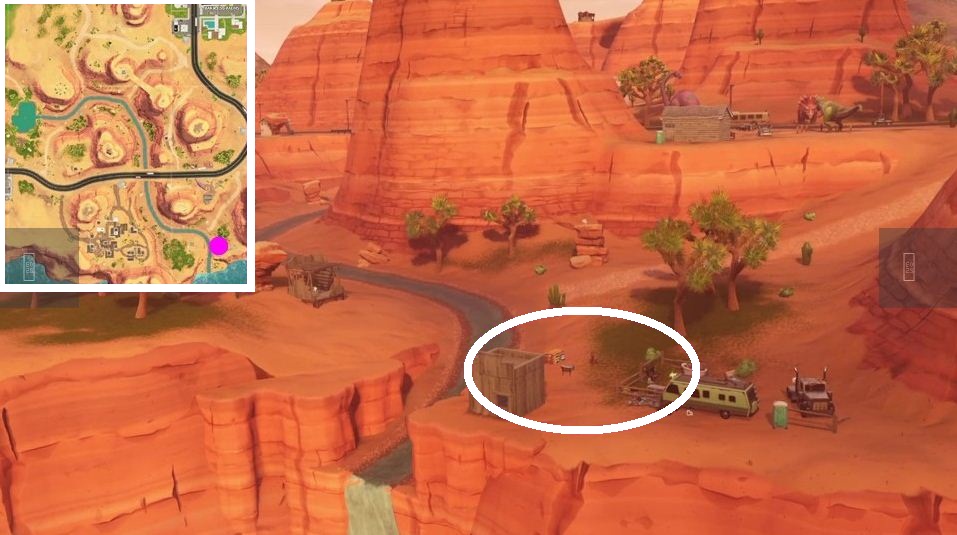 Fortnite Skeet Shooting Clay Pigeon Locations with Map