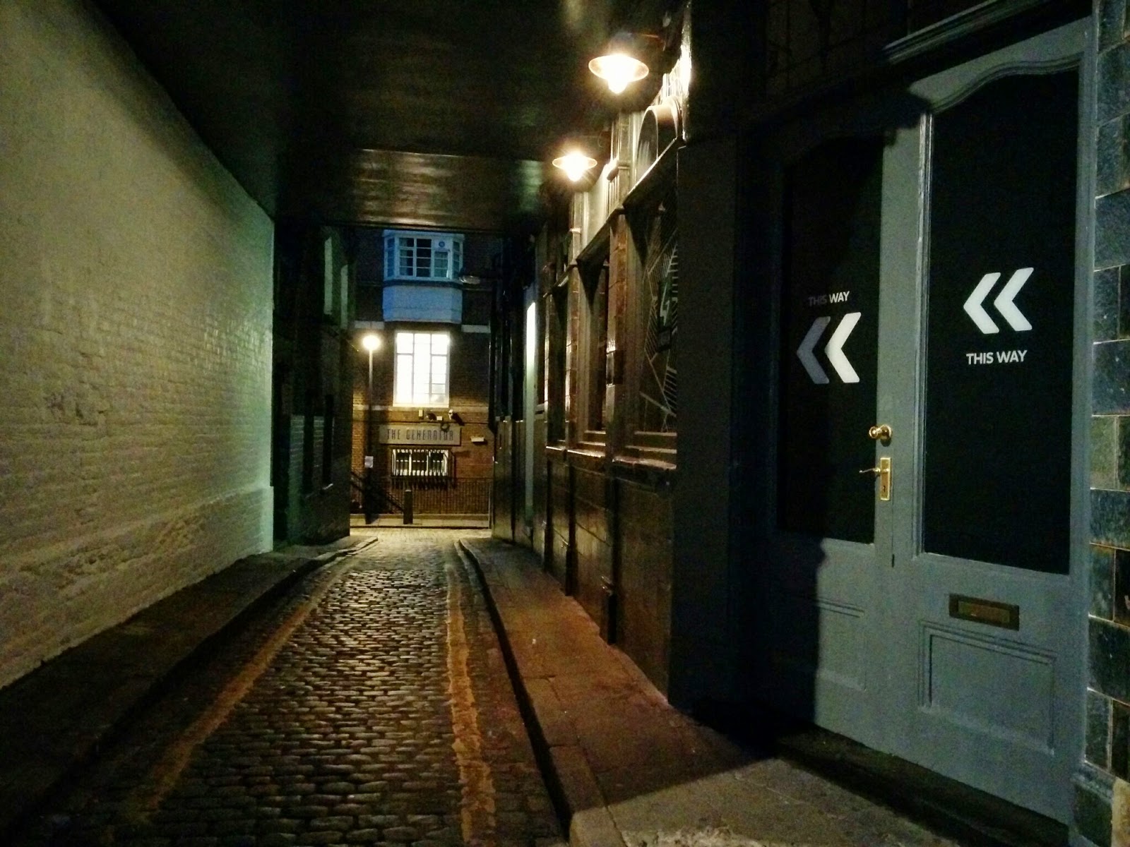 Passage through to the Generator Hostel London