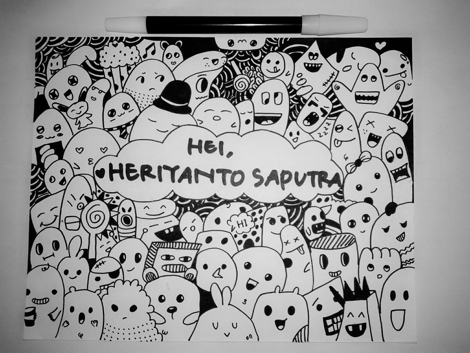 Gambar Tutoria Membuat Seni Doodle Art 2016 Gambar Kelas di Rebanas