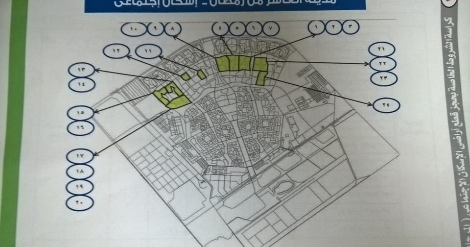تحليل لأفضل الأماكن المعروضة في يانصيب أراضي الإسكان الاجتماعي في العاشر من رمضان العاشر اون لاين