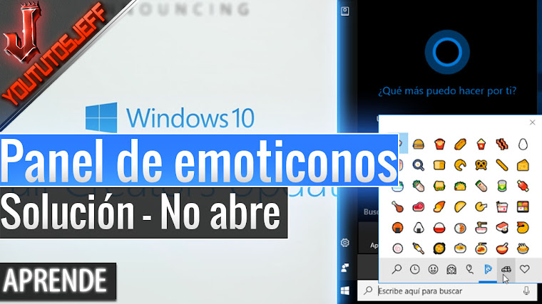 Como abrir el panel de emoticonos de Windows 10 Fall Creators Update - Solución