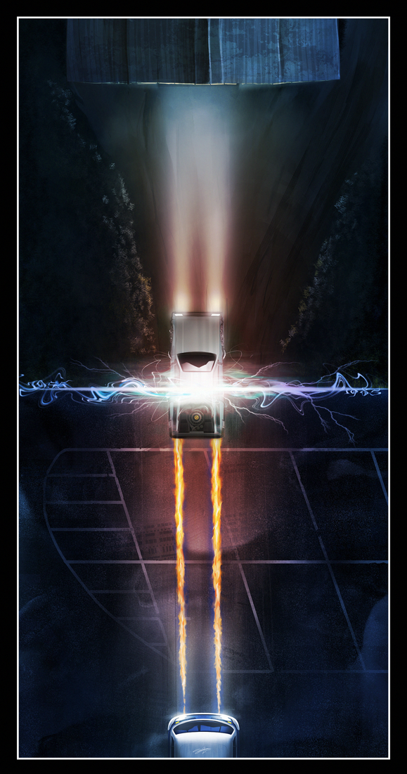 The Geeky Nerfherder Cool Art 'Nerd's Eye View Back To The Future