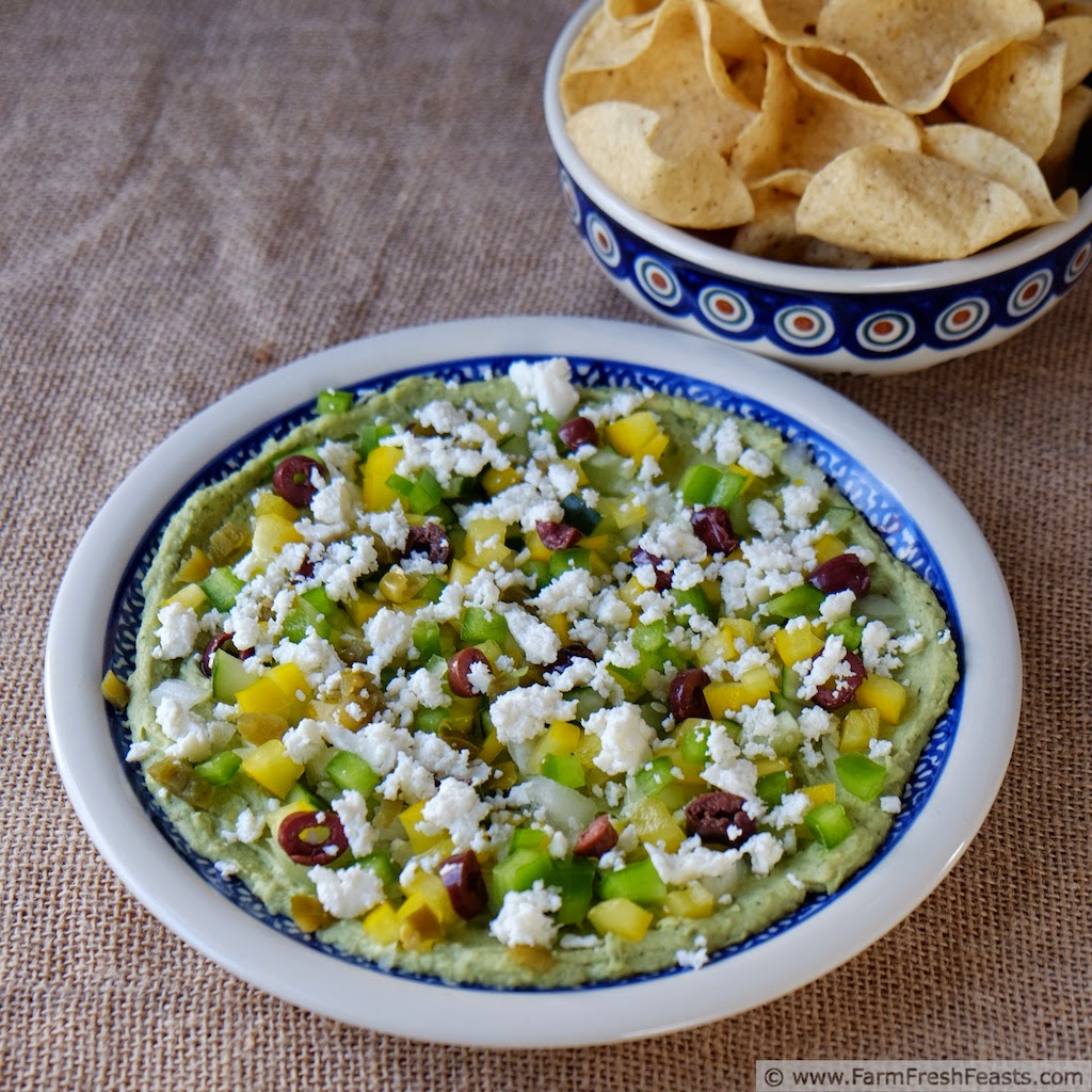 Farm Fresh Feasts Spicy Lima Bean Dip with Avocado