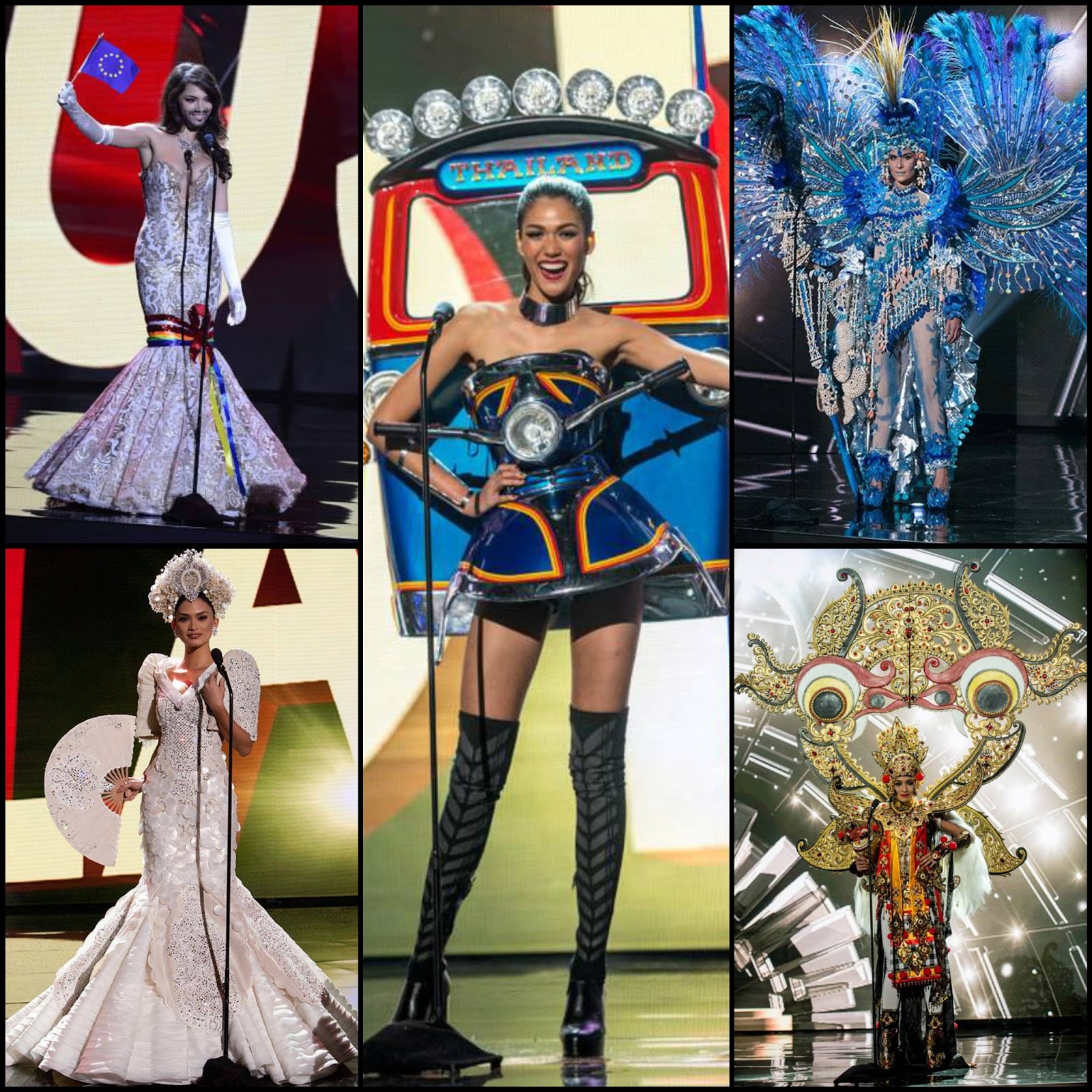 SASHES AND TIARAS.....Miss Universe 2015 National Costumes My Top 15