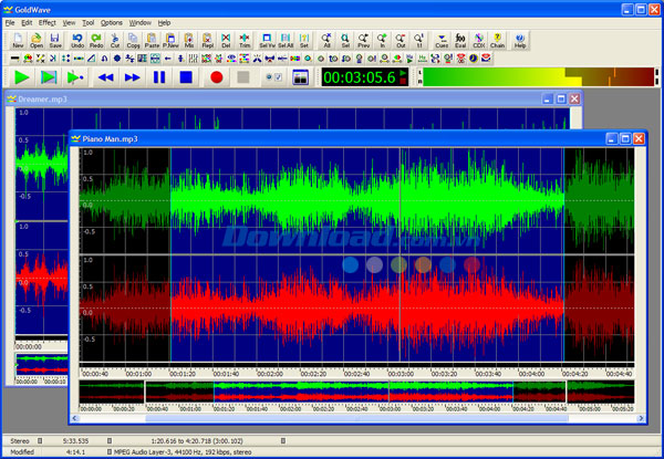phần mềm lách âm thanh GoldWave