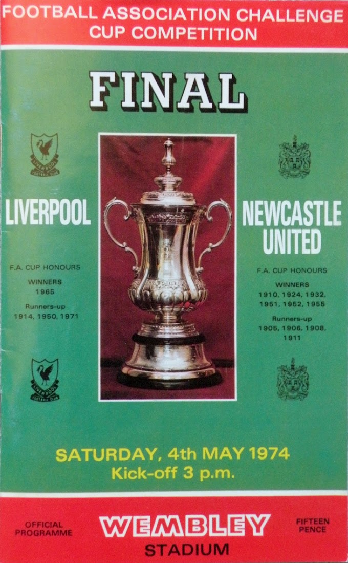 FA CUP FINAL 1974. Liverpool vs Newcastle Utd.