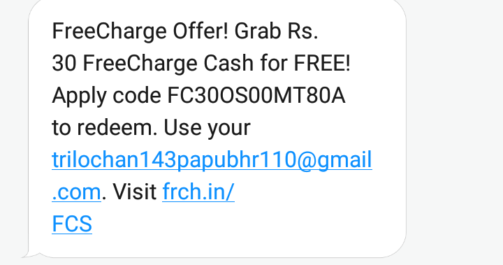 Freecharge freefund code new user Clearance