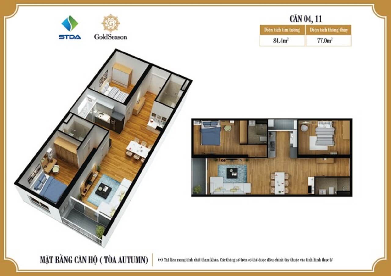 thiết kế căn hộ goldseason thiết kế căn hộ goldseason