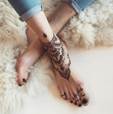 Latest Mehndi Designs For Feet