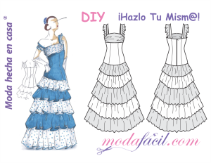 Patrones gratis: vestidos flamenca (varios modelos) - yo elijo Coser