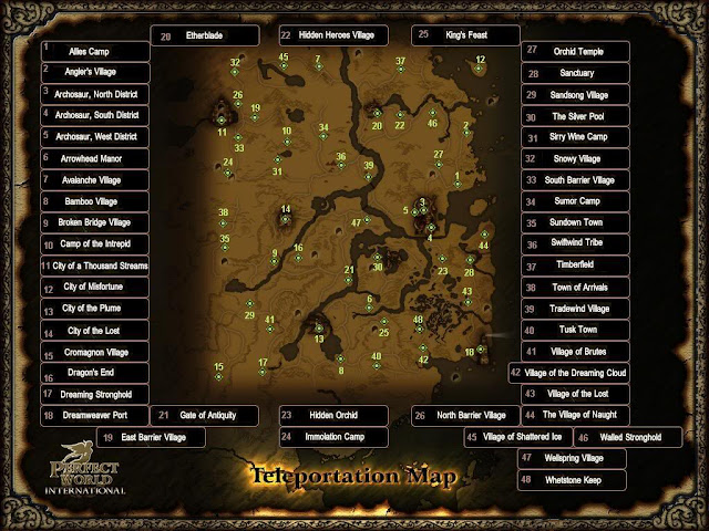 Perfect World Teleportation Map Guide  GuideScroll