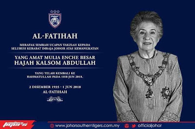 Bonda Sultan Johor Mangkat Di Kota London.Kenali Personaliti Beliau Ketika Hayatnya