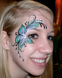 face painting flower eye designs floral party moon paintings creative illusions balloon facepainting painter schminken bounce llc besuchen