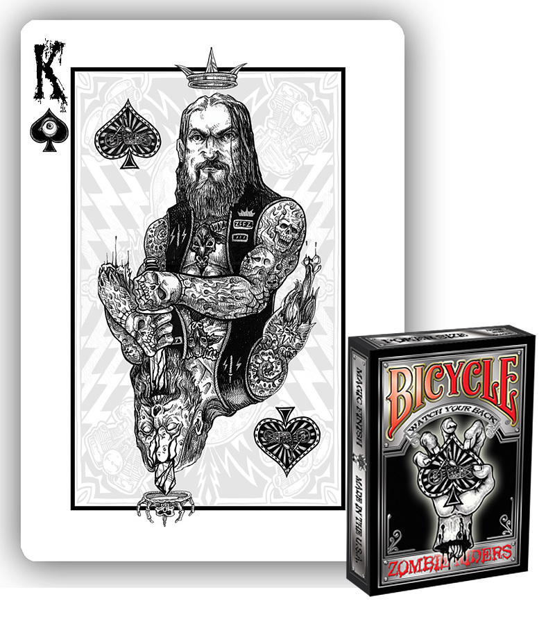 Zombie Riders Playing Cards