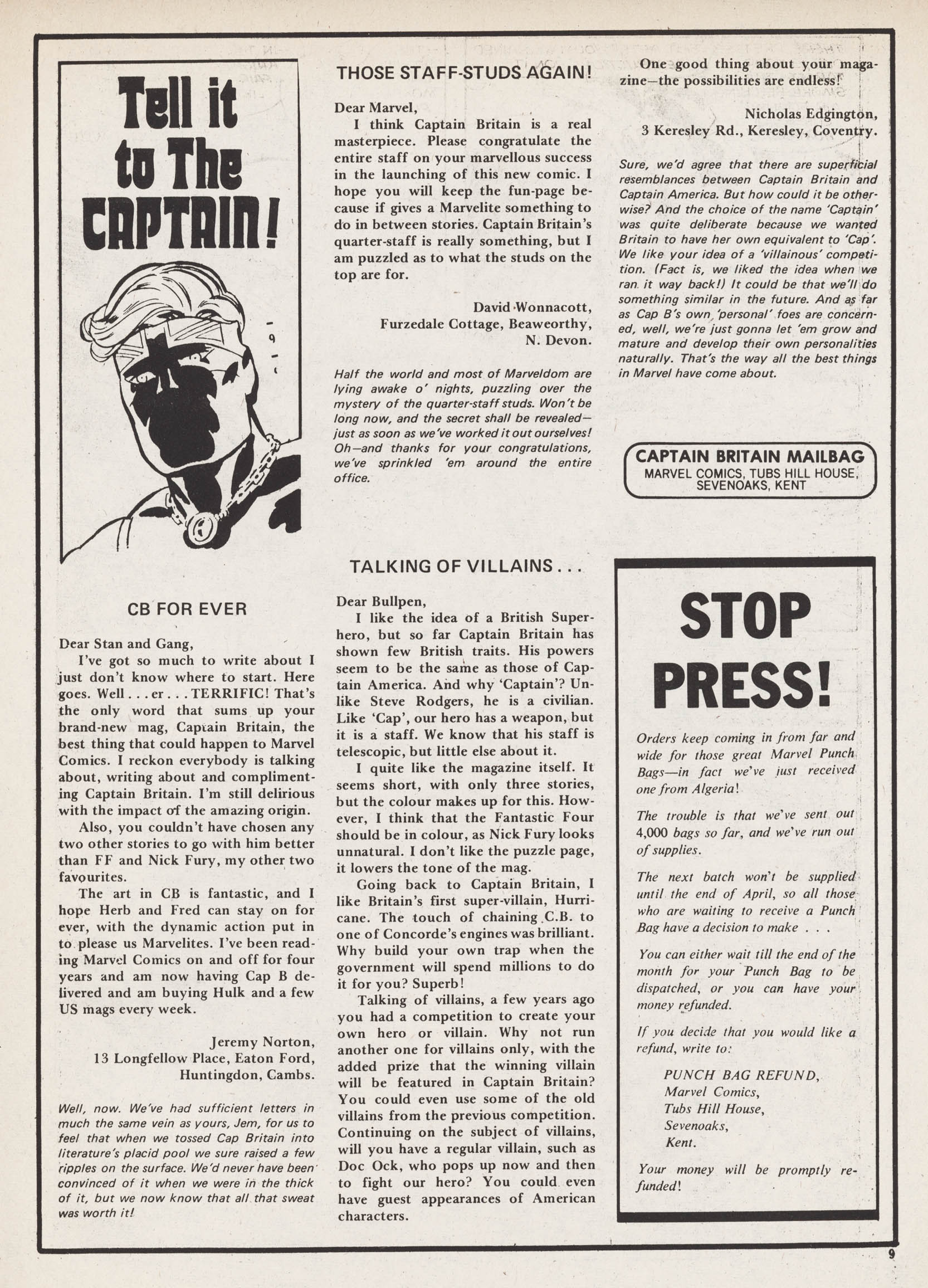 Read online Captain Britain (1976) comic -  Issue #27 - 9