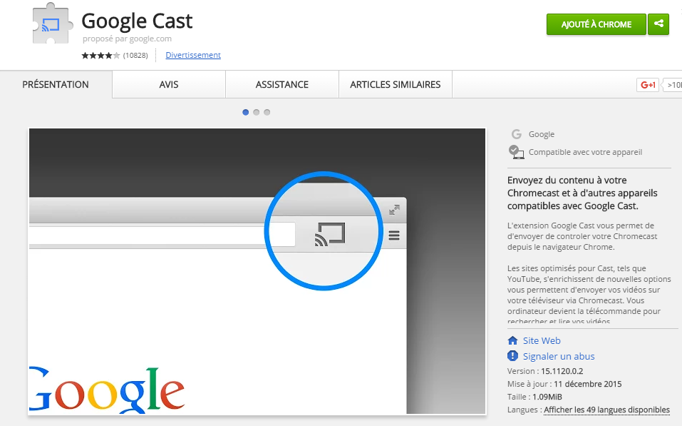 CHROMECAST & GOOGLE CAST Le BLOG Extensions Chrome