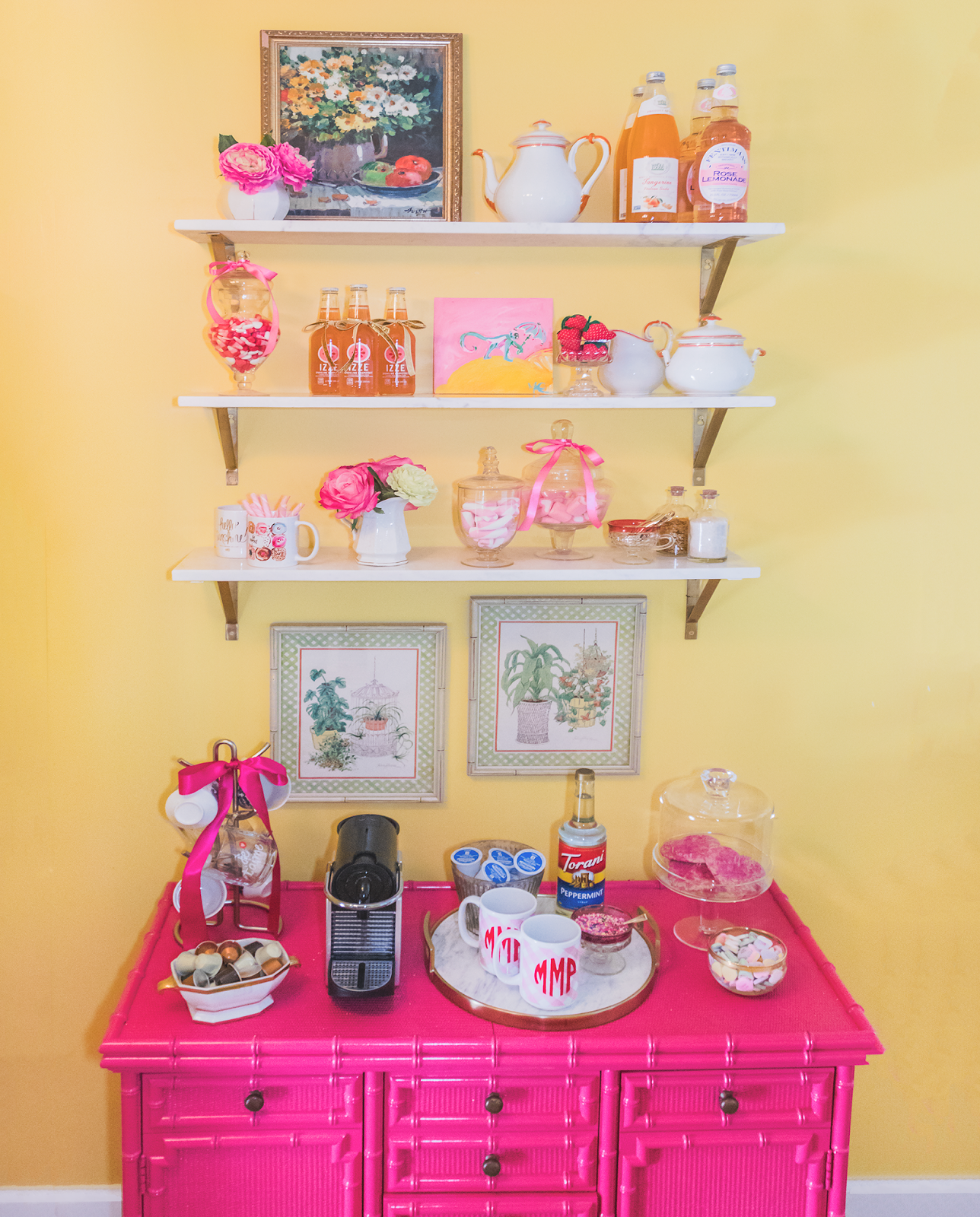 the pink clutch : Galentines Coffee Bar