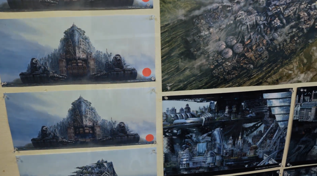 Nick Keller's Mortal Engines concept art designs Mortal Engines