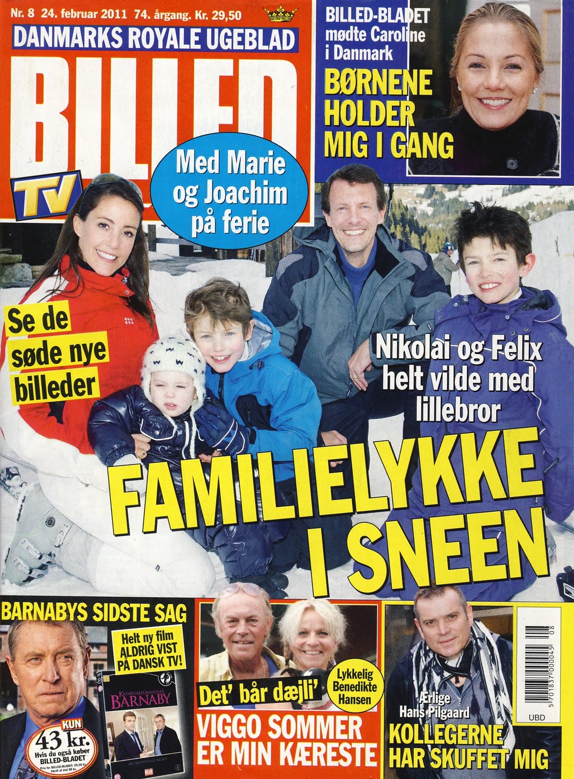 Danish Royal Media Watch Billed Bladet #8 Schackenborg in the snow photo