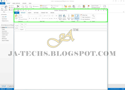 Auto Add Signature in MS Outlook Emails - Step 2