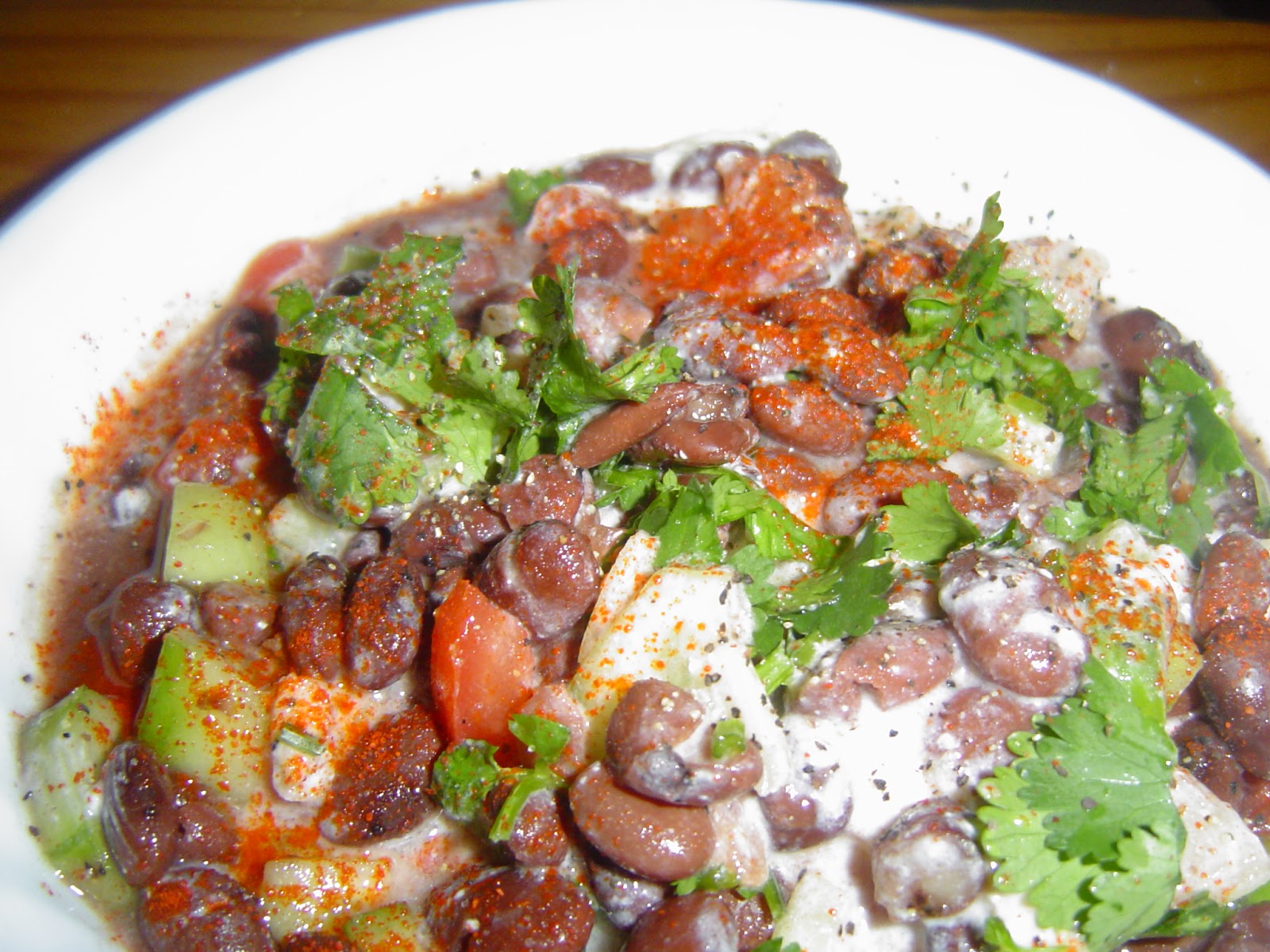 pakistani home cooking Red Kidney Beans Salad