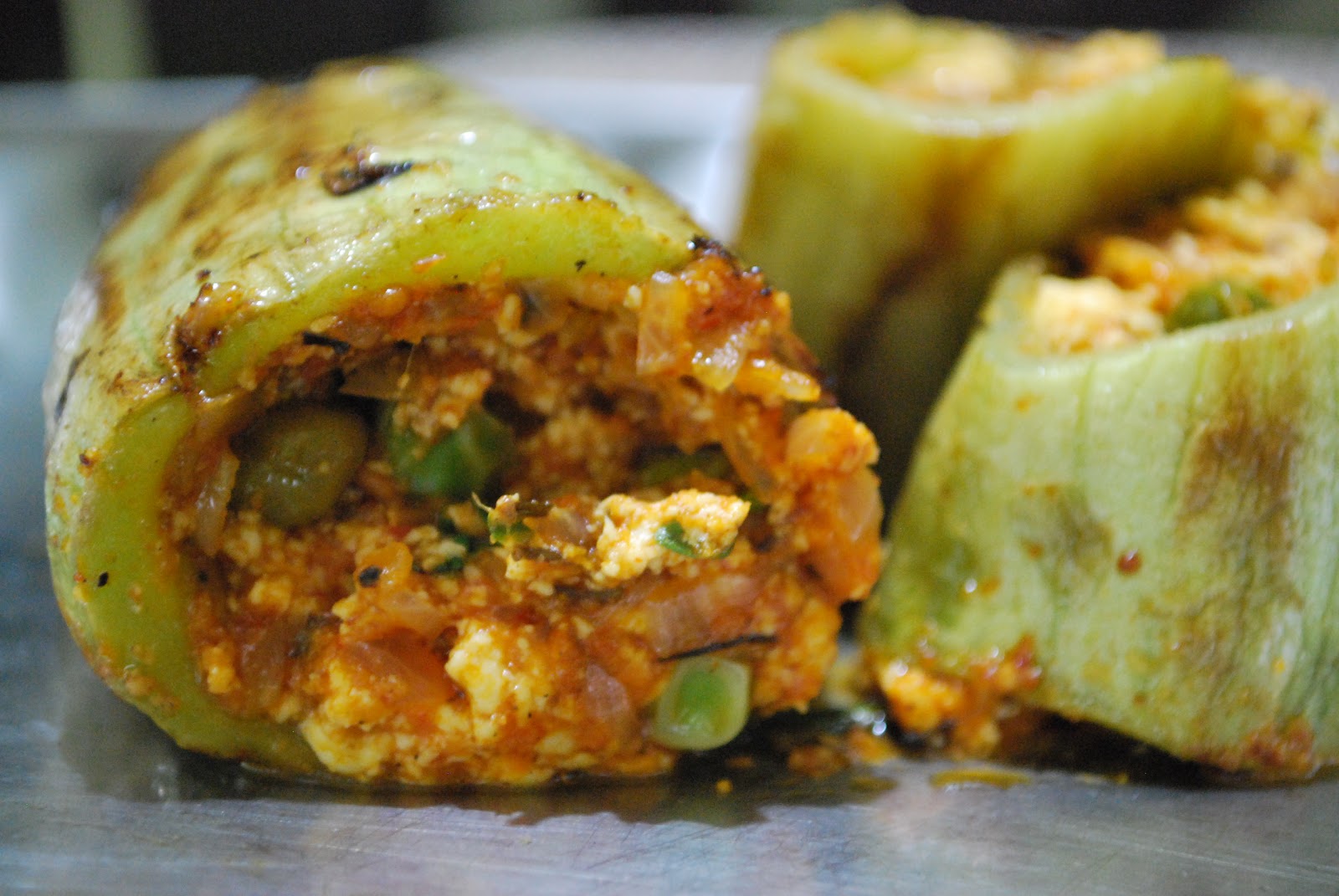 This and that of food and life Panneer Stuffed Snake Gourd recipe
