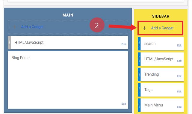 Blogger Blog में Widgets Add कैसे करे Blogger Blog में Widgets Add कैसे करे