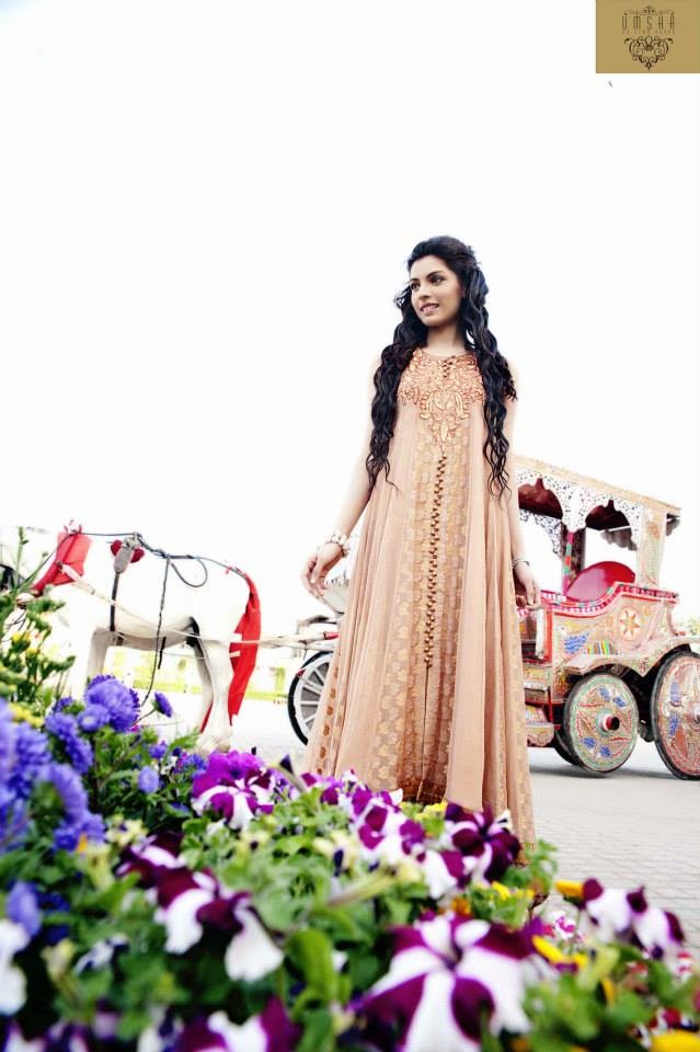 Umsha by Uzma Babar New Party Wear Collection 2014 for Women