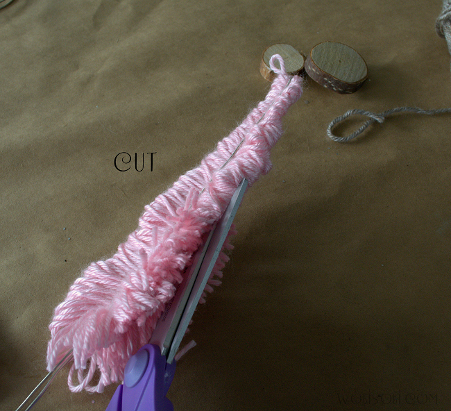 WobiSobi Little,Yarn, Bottle Brush Trees DIY