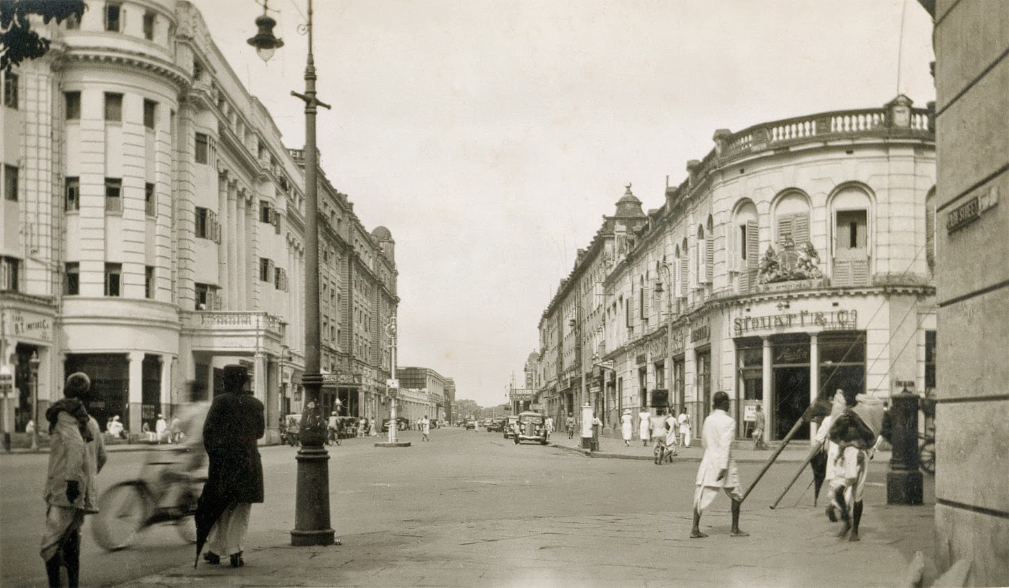Park Street in Calcutta (Kolkata) c1930's Old Indian Photos