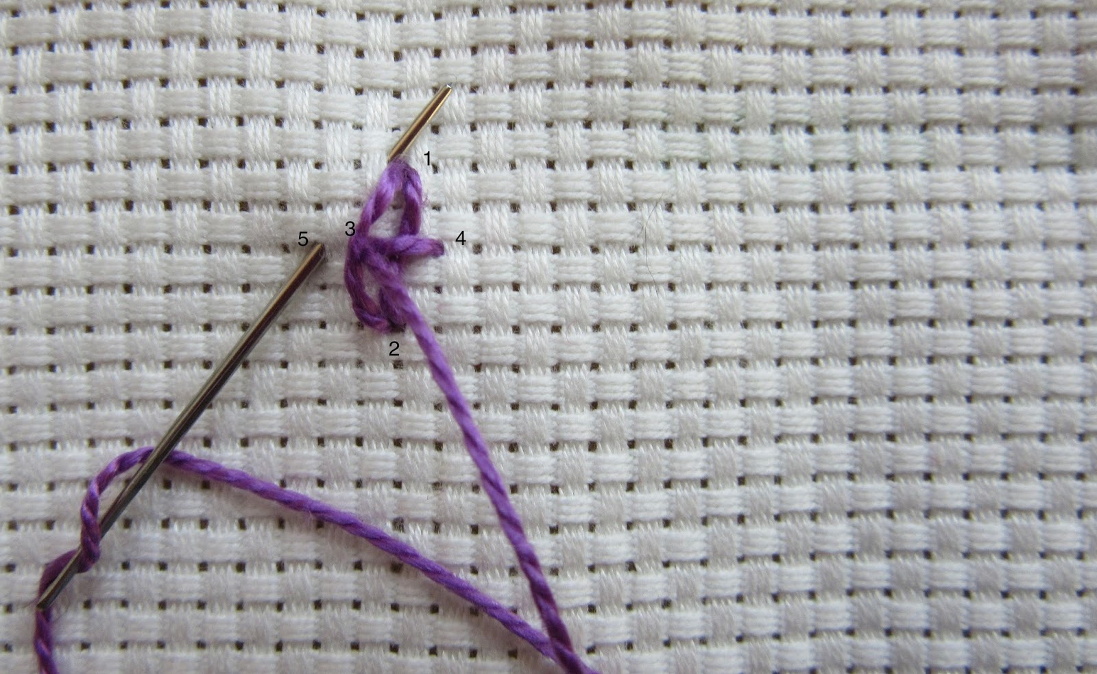 Queenie's Needlework Sunday Stitch School Lesson 18 Renaissance Stitch