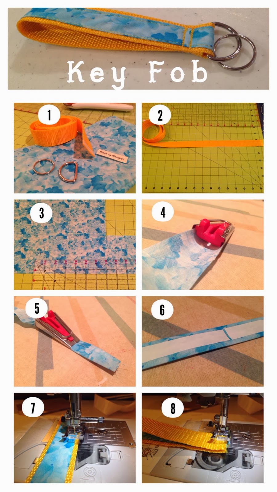 The Millennial Martha : Key Fob Tutorial