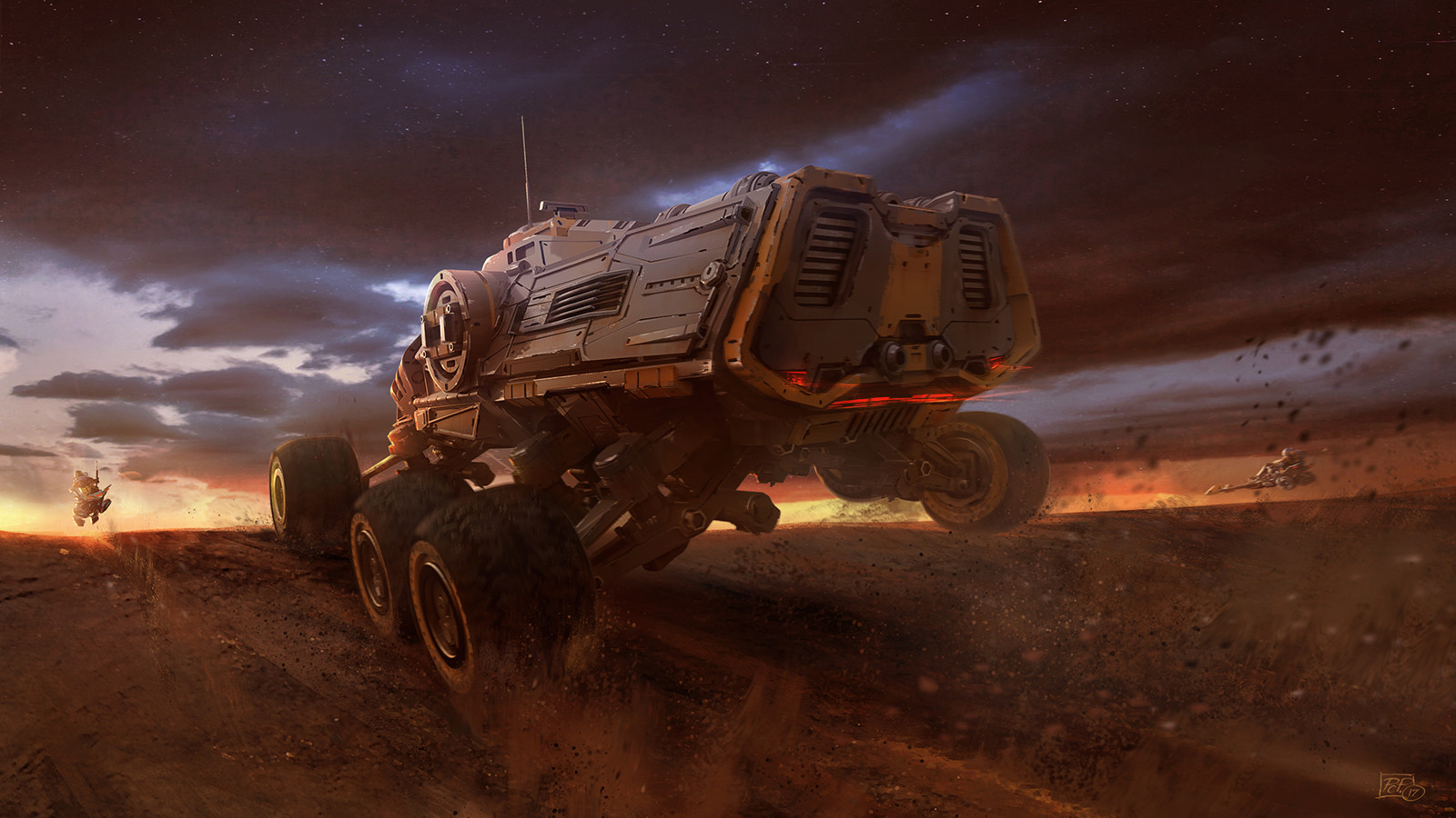 Mars truck by Pat Presley human Mars